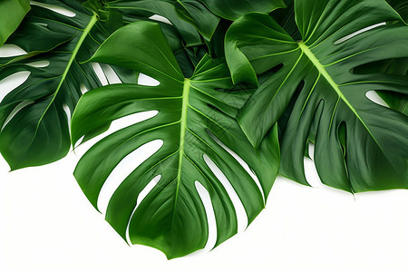 热带植物的叶子图片