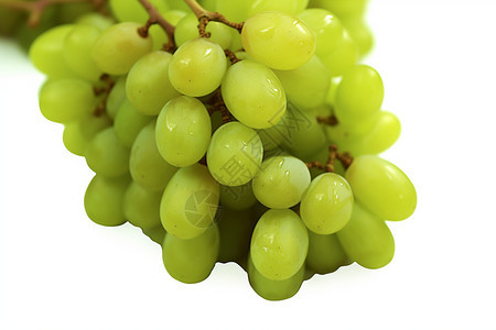 美味的绿色葡萄图片