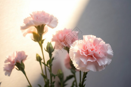 绽放的康乃馨花朵图片