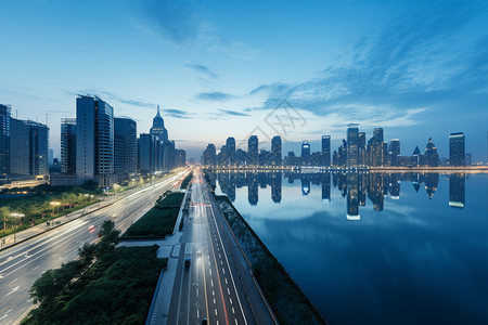 城市中心的建筑景观图片