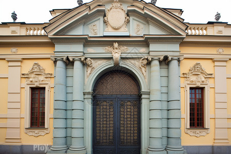 历史古典的欧式建筑背景图片