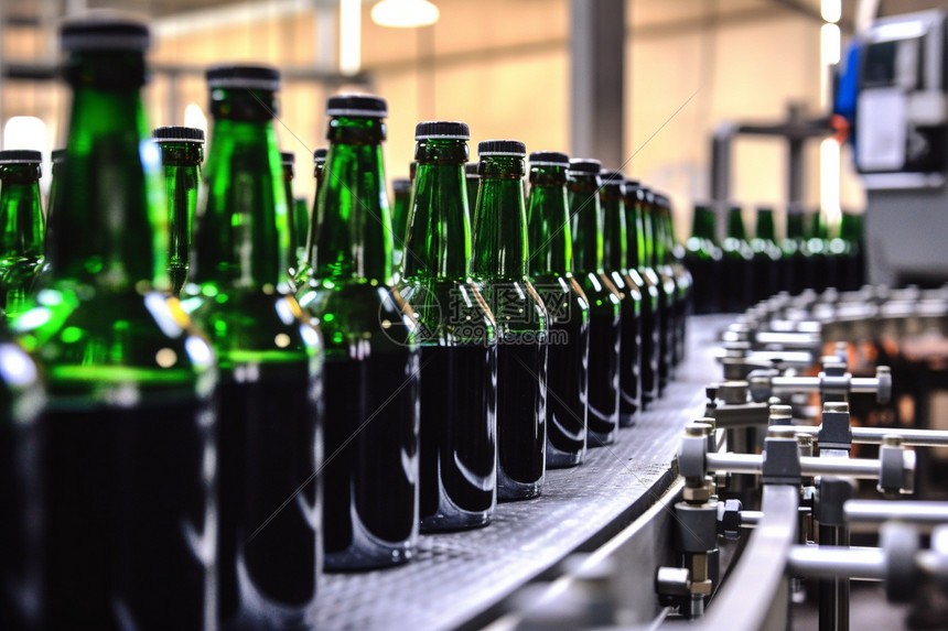 工业生产啤酒的加工厂图片
