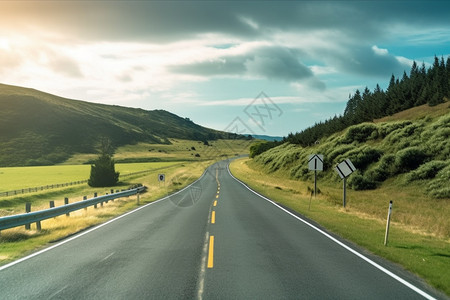 郊区的高速公路图片