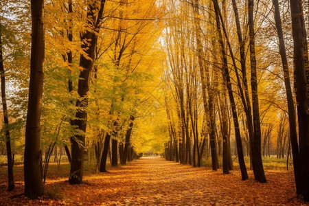 秋季美丽的森林图片