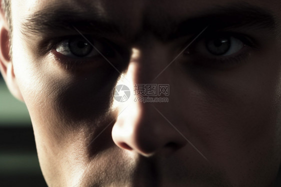 光学验光的男士眼睛图片