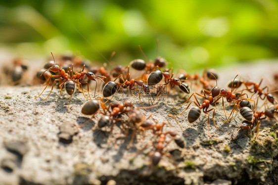 团队协作的蚁群图片