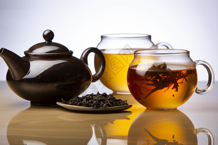 红茶背景传统健康的红茶背景