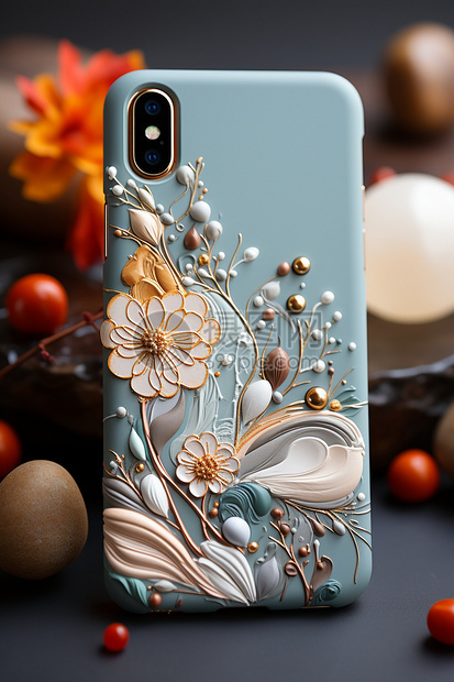 美丽花卉手机壳图片