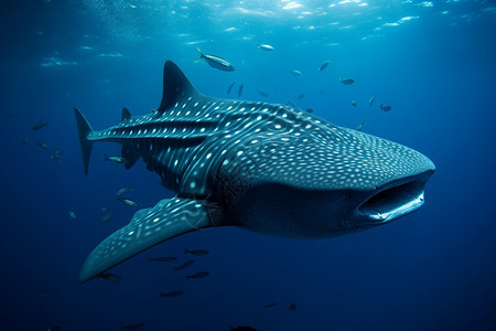 海底的鲸鲨图片