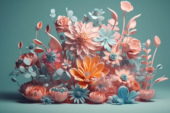 3d卡通花卉图片