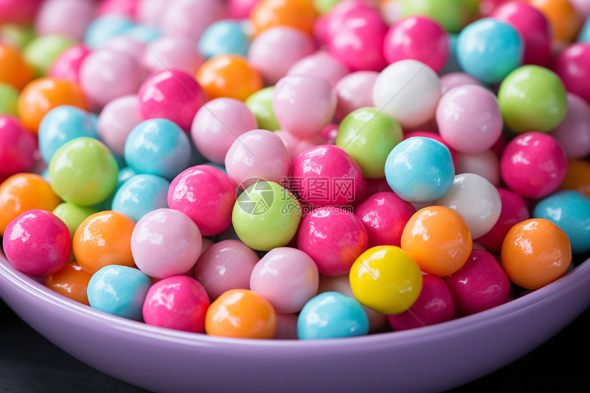 多彩的糖果小吃图片