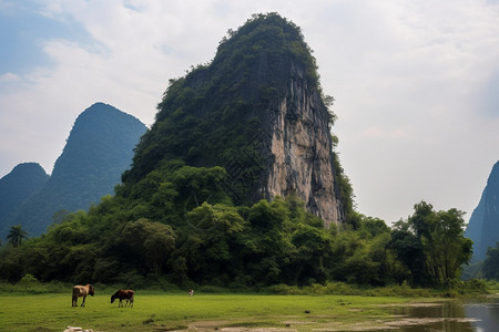 风景壮丽的山峰景色图片