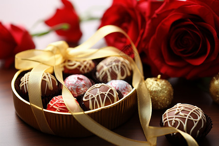 浪漫的巧克力礼盒图片