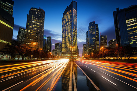 大都市夜景背景图片