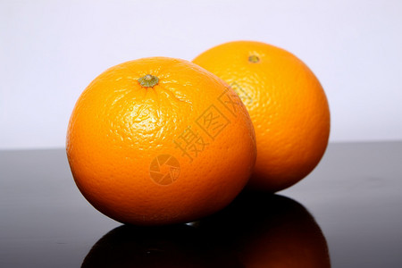 新鲜采摘的柑橘图片