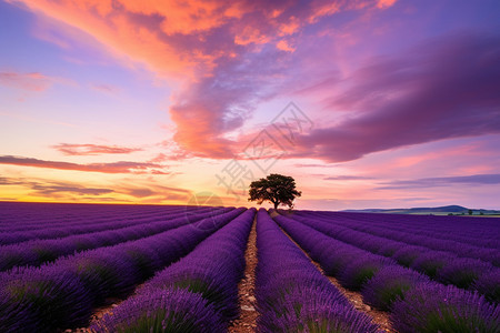 一大片的紫罗兰花园背景图片