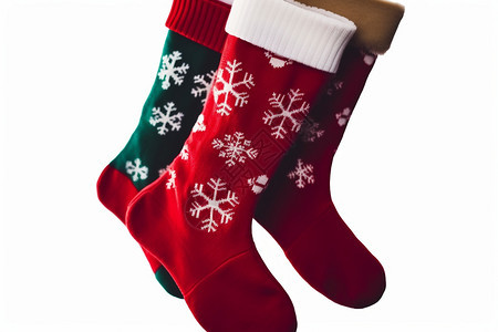 圣诞节服饰袜子背景图片
