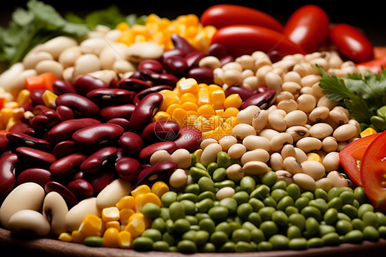 健康饮食的豆制品图片
