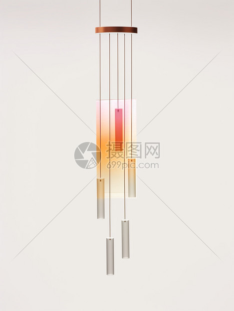 彩色设计的风铃图片