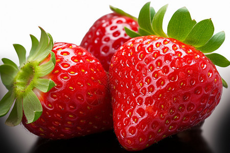 健康的草莓图片