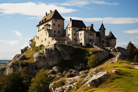 欧洲历史城堡建筑景观图片