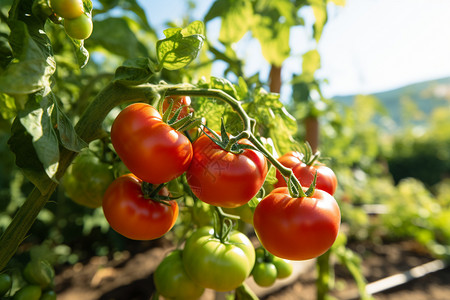 自然蔬菜的西红柿背景