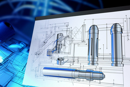 工业的绘图背景图片