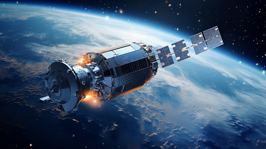 国际航天器的通信技术图片