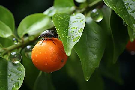 成熟的柑橘果实图片