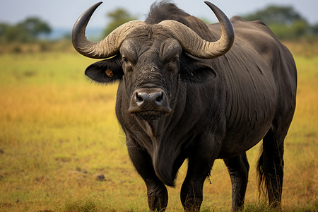 哺乳动物的野生水牛高清图片