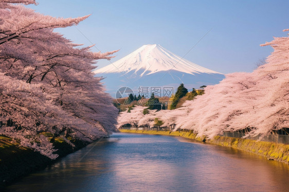 富士山的美丽景观图片