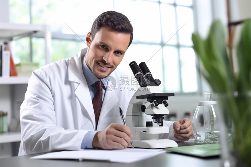 生物医学实验室的实验人员高清图片下载-正版图片600393640-摄图网
