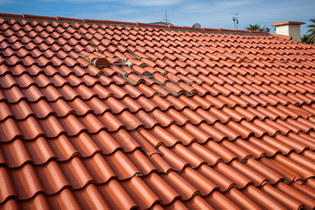 粘土材质屋顶背景图片
