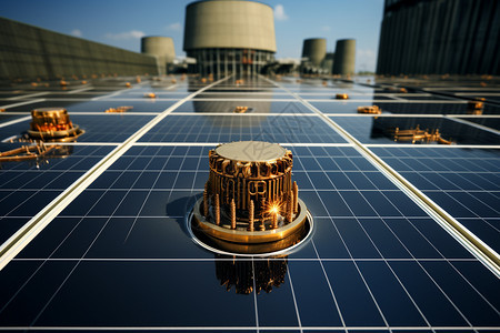 工业太阳能电池板图片