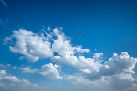 天空中的白云景观图片