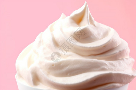 美味的奶油冰淇淋背景图片