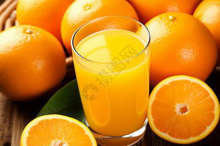 富含维生素的柑橘汁图片