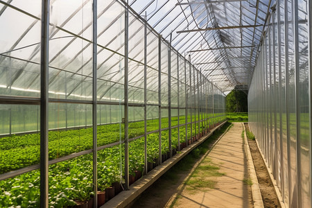 大棚里种植的农作物图片