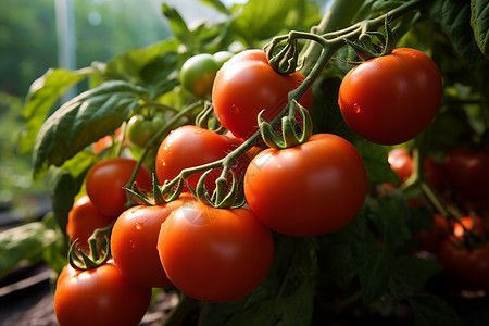 农场温室番茄种植图片