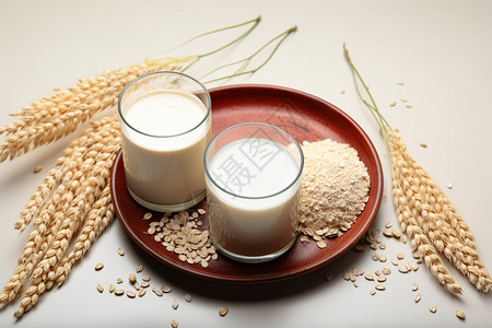 大豆牛奶天然优质蛋白饮品背景