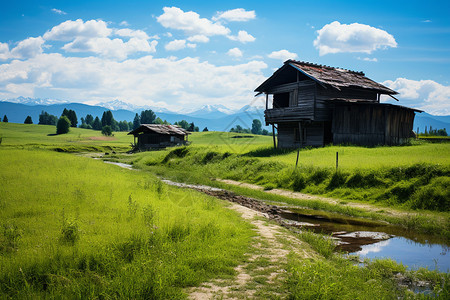 山村自然风光图片