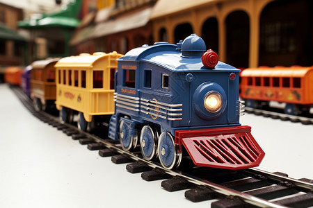 做工精致的玩具火车图片