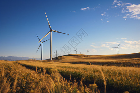 新能源风力发电风车图片