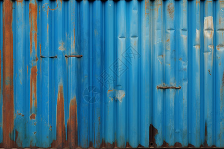 工业海洋港口铁皮墙图片