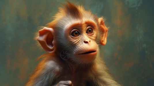 动物园中可爱的猴子图片