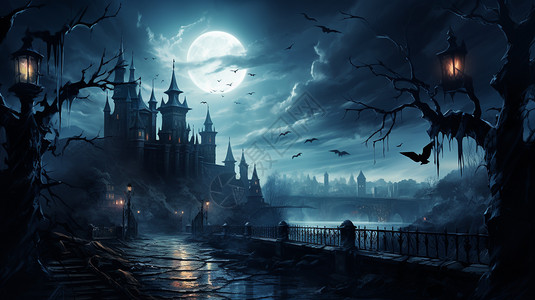黑暗恐怖的城堡图片