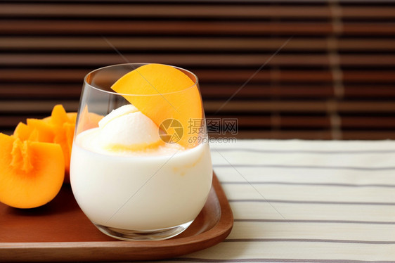 牛奶水果布丁图片