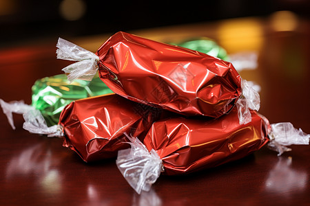 巧克力果仁糖塑料巧克力包装背景