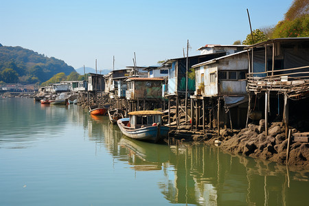 海边小镇图片