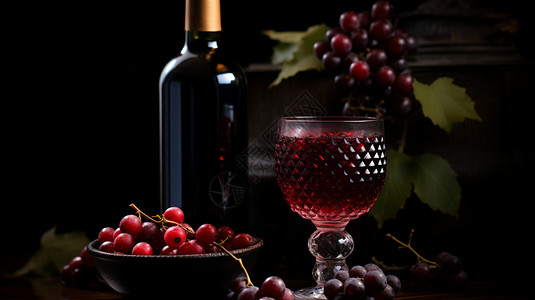 优质美味的葡萄酒图片